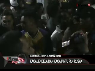 Seringnya pemadaman listrik, Kantor PLN kepri diamuk masa - iNews Pagi 08/01