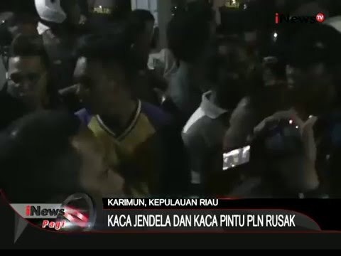 Seringnya pemadaman listrik, Kantor PLN kepri diamuk masa - iNews Pagi 08/01