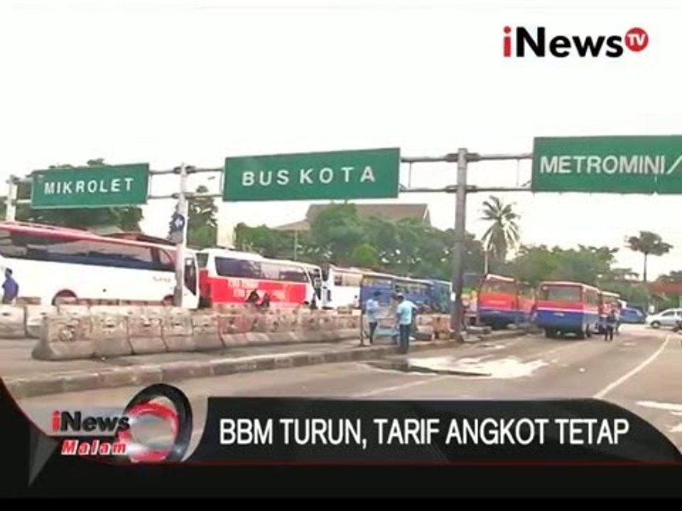 Belum ada perunahan tarif angkutan umum meski harga BBM turun - iNews Malam 06/01