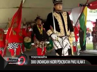 3000 Undangan hadir dalam Penobatan KGPAA Paku Alam X - iNews Malam 07/01
