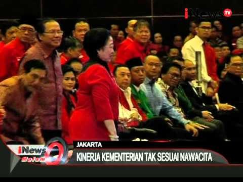 Megawati kritik kinerja kementerian BUMN dalam rakernas PDIP - iNews Malam 10/01