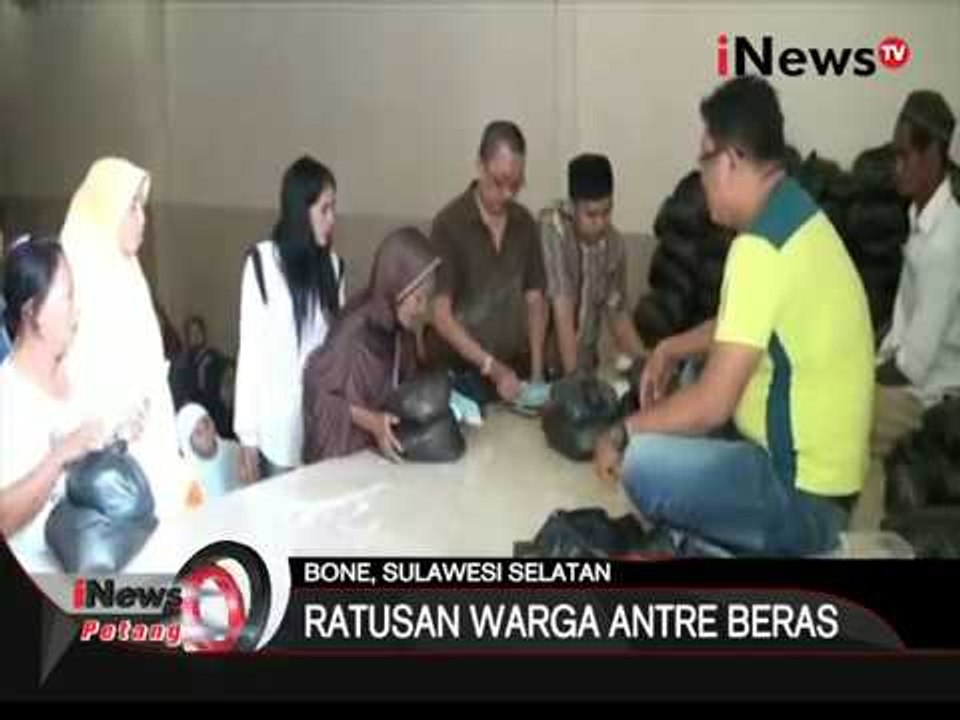 Indahnya berbagi, warga miskin terima beras gratis - iNews Petang  08/01