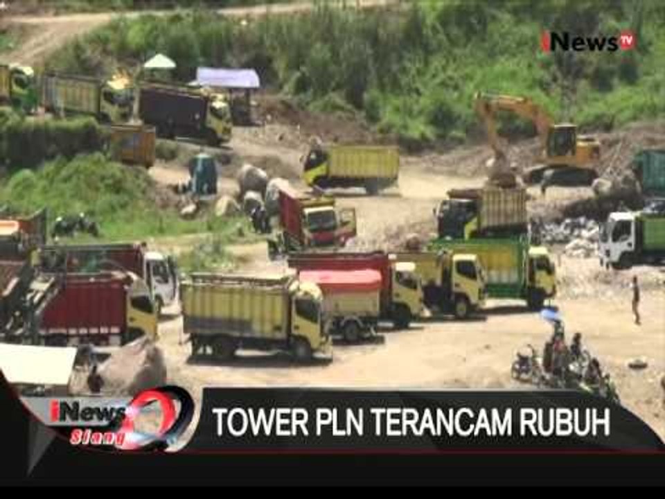 Akibat penambangan pasir, 5 tower PLN bertegangan tinggi nyaris rubuh - iNews Siang 11/01