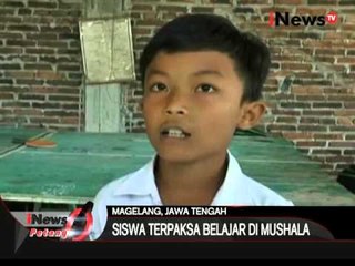 Sekolah ambruk, siswa terpaksa belajar di Mushola - iNews Petang 12/01