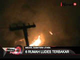 Diduga konsleting listrik, 6 Rumah ludes terbakar di medan - iNews Pagi 13/01