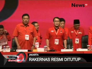 Rakernas resmi ditutup, PDIP fokus pada kinerja BUMN dan pengembalian fungsi MPR - iNews Malam 12/01