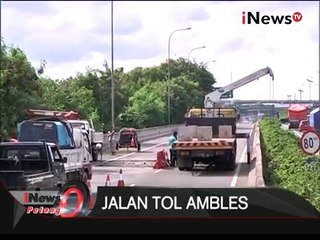 下载视频: Jalan tol Wiyoto-Wiyono menuju Bandara Soekarno-Hatta ambles - iNews Petang 1301