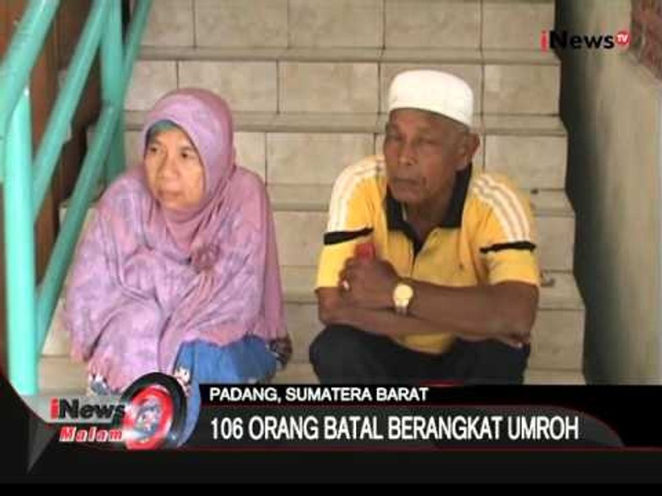 Jadi korban penipuan, ratusan calon jemaah gagal berangkat umroh di Padang - iNews Malam 12/01