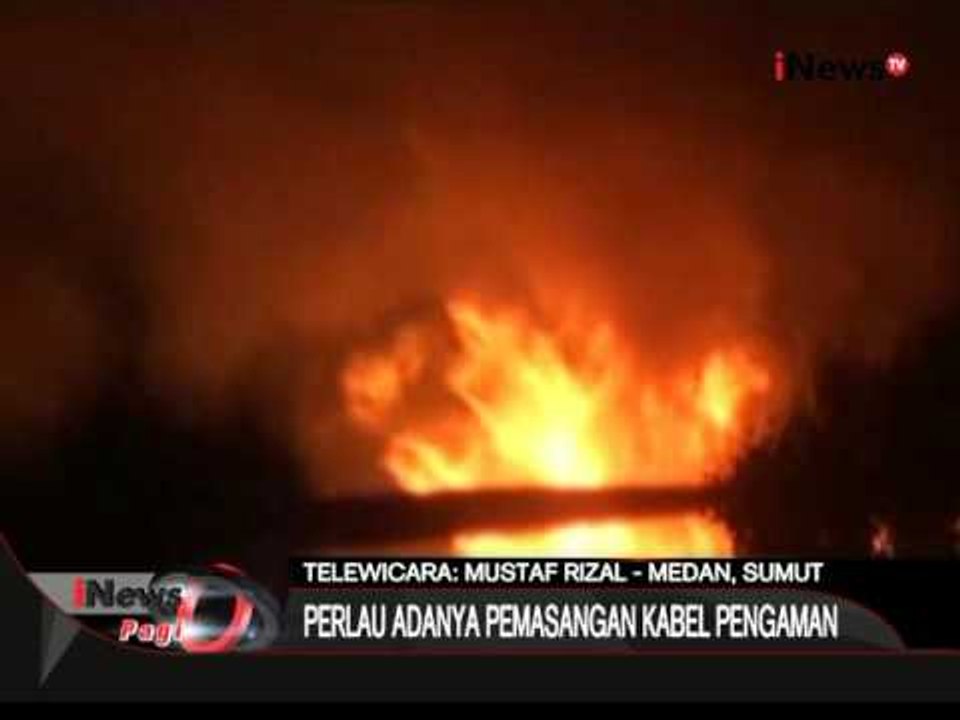 Live by phone : kondisi terkini perbaikan kabel sutet di Medan - iNews Pagi 18/01