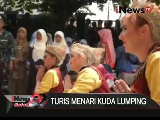 Turis asal Belgia menari kuda lumping - iNews Malam 20/01