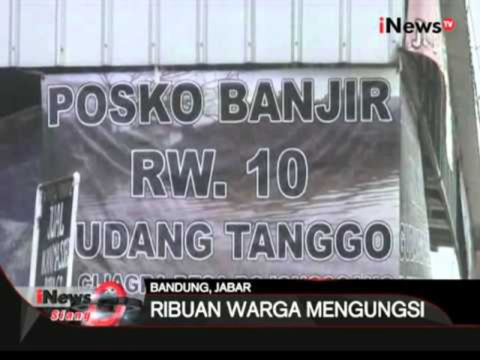 Memasuki hari ke 6 banjir Kab. Bandung, warga masih mengungsi dipinggir jalan - iNews Siang 17/03