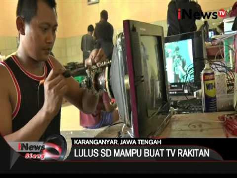 Keren, Lulusan SD mampu merakit TV - iNews Siang 25/01