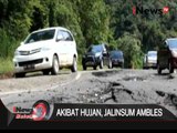 Jalan ambles dan nyaris terblah di jalan lintas tengah sumatera - iNews Malam 24/01