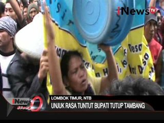Ricuh tolak tambang, bentrok dipicu pelemparan botol minuman - iNews Siang 28/01