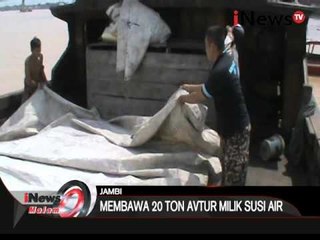 Pol air jambi amankan kapal pengangkut 20 ton avtur milik Susi Air - iNews Malam 01/02