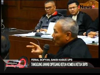 Kesaksian Lulung terkait kasus pengadaan UPS 02 - iNews Breaking News 28/01