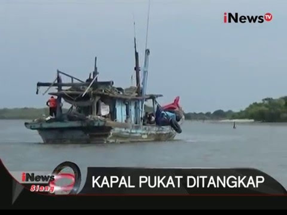 1 unit kapal yang menggunakan pukat harimau di Serdang Bedagai ditangkap polisi - iNews Siang 03/02