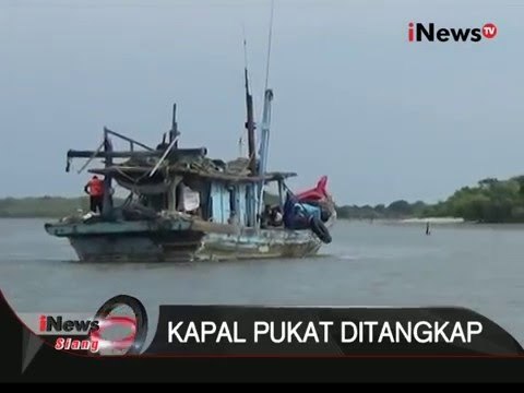 1 unit kapal yang menggunakan pukat harimau di Serdang Bedagai ditangkap polisi - iNews Siang 03/02