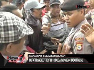 Unjuk rasa ijazah palsu milik Bupati Pangkep berlangsung ricuh - iNews Malam 03/02