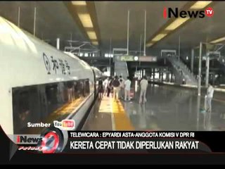 Live by phone 02: Epyardi Asta (Komisi V DPR) Patgulipat Kereta Cepat - iNews Petang 04/02