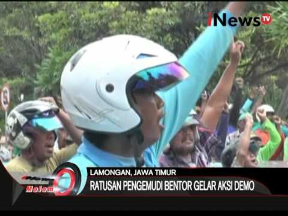 Demo tukang becak motor - iNews Malam 04/02