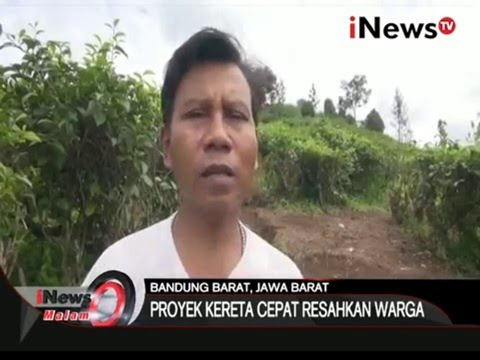 Proyek kereta cepat Jakarta - Bandung resahkan warga - iNews Malam 04/02