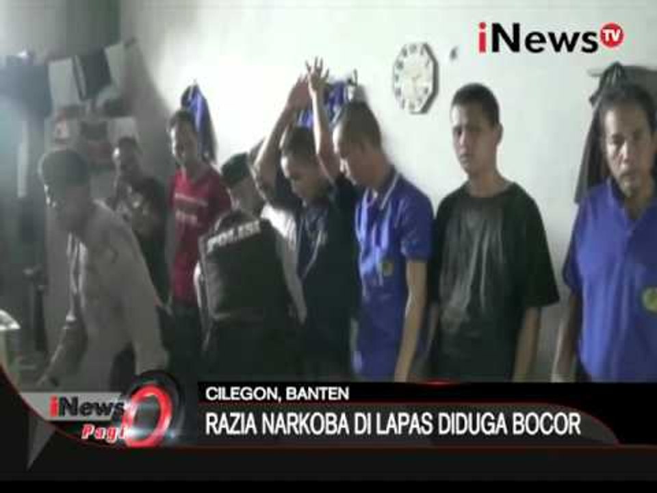 Antisipasi peredaran narkoba dalam lapas, Polisi geledah lapas kelas 3 Cilegon - iNews Pagi 10/02
