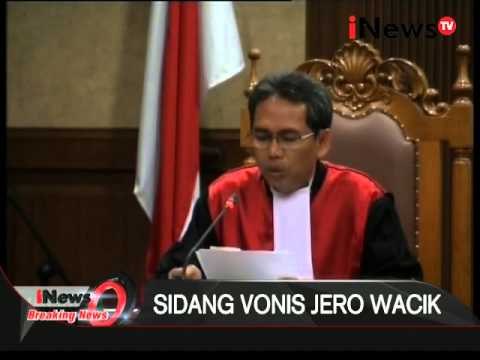 Sidang Vonis Jero Wacik, dana operasi digunakan untuk kepentingan pribadi - Breaking News 09/02