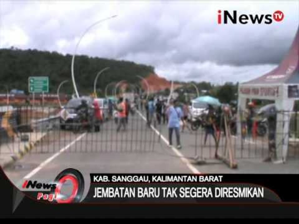 Belum dibukanya akses Jembatan Kapuas Tayan berimbas pada aktivitas perekonomian - iNews Pagi 11/02
