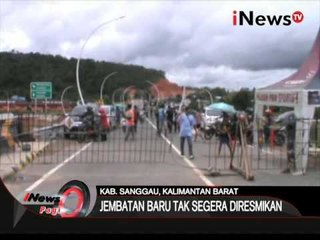 Belum dibukanya akses Jembatan Kapuas Tayan berimbas pada aktivitas perekonomian - iNews Pagi 11/02
