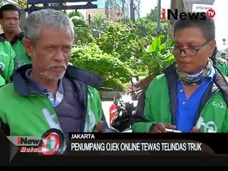 Penumpang ojek online tewas terlindas truk di Pancoran - iNews Malam 15/02