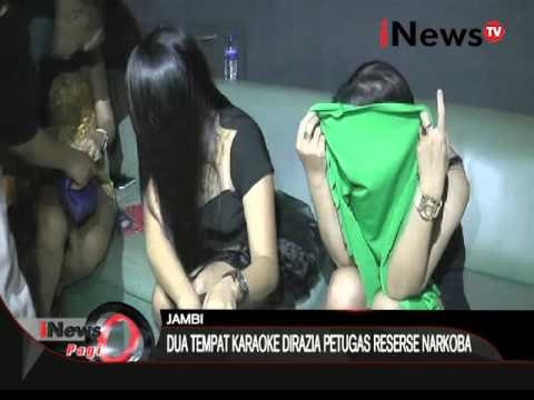 Petugas Direktorat Reserse Narkoba Polda Jambi razia tempat hiburan malam - iNews Pagi 17/02