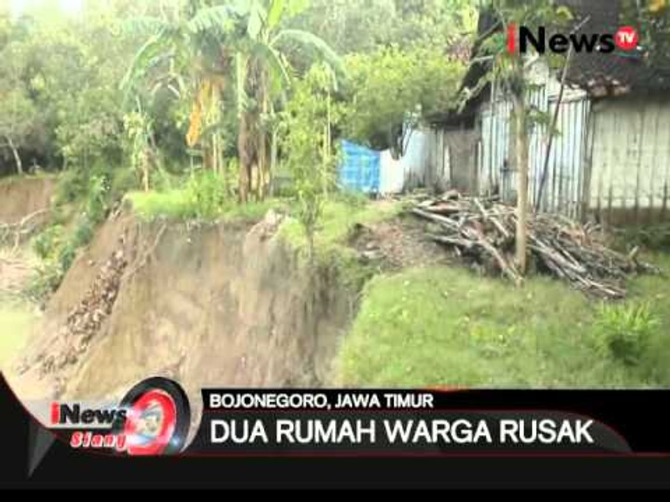 Tebing sungai gandong longsor, sebuah rumah hilang terbwa material longsor - iNews Siang 18/02