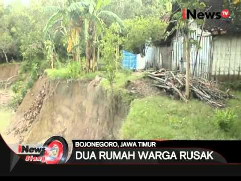 Tebing sungai gandong longsor, sebuah rumah hilang terbwa material longsor - iNews Siang 18/02