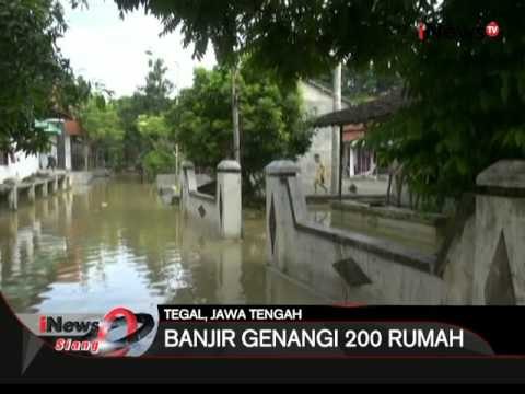 Sungai meluap karena hujan deras, 2 desa di Tegal digenangi banjir - iNews Siang 22/02