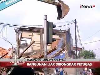 Berdiri di aset negara, Pemkot Jaksel bongkar puluhan bangunan liar - Jakarta Today 18/02