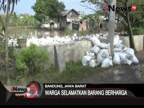 Tanggul penahan sungai jebol, ratusan rumah terendam banjir, Bandung - iNews Siang 23/02