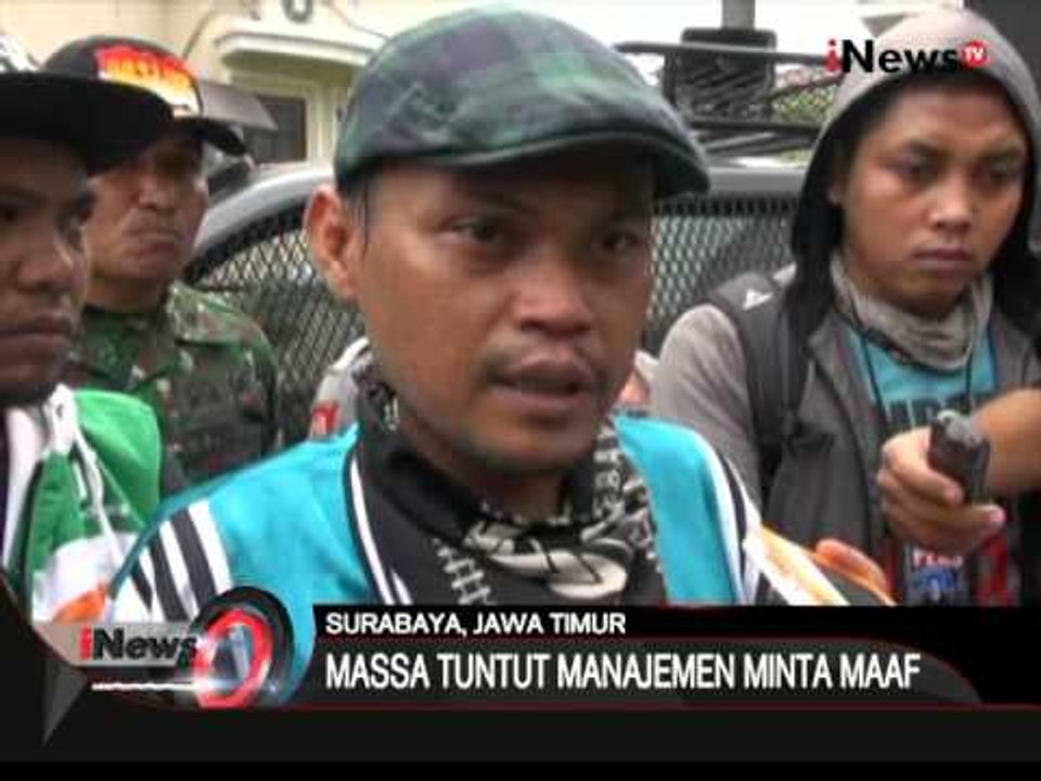 Kecewa isi siaran TV, unjuk rasa ribuan Bonek di kantor biro TV ricuh - iNews Malam 22/02