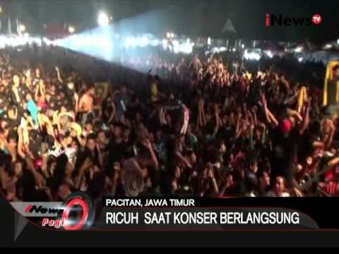 2 kelompok warga juga terlibat tawuran saat konser dangdut di Pacitan, Jatim - iNews Pagi 22/02