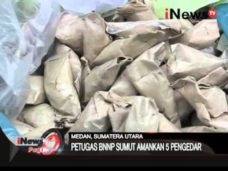 BNN prov. sumut berhasil sita 30kg ganja dari tang 5 orang pengedar - iNews Pagi 18/03