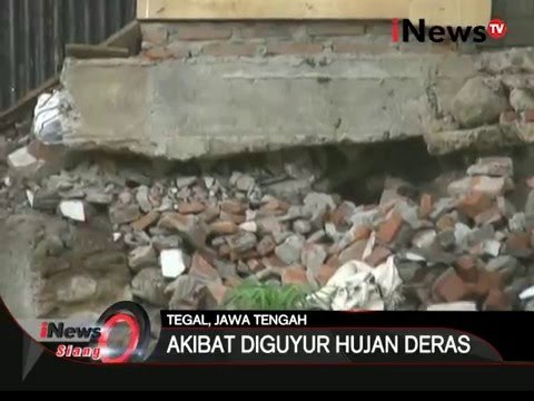Tanah Longsor, 2 rumah warga rusak berat, Tegal - iNews Siang 23/02