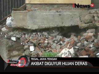 Tanah Longsor, 2 rumah warga rusak berat, Tegal - iNews Siang 23/02