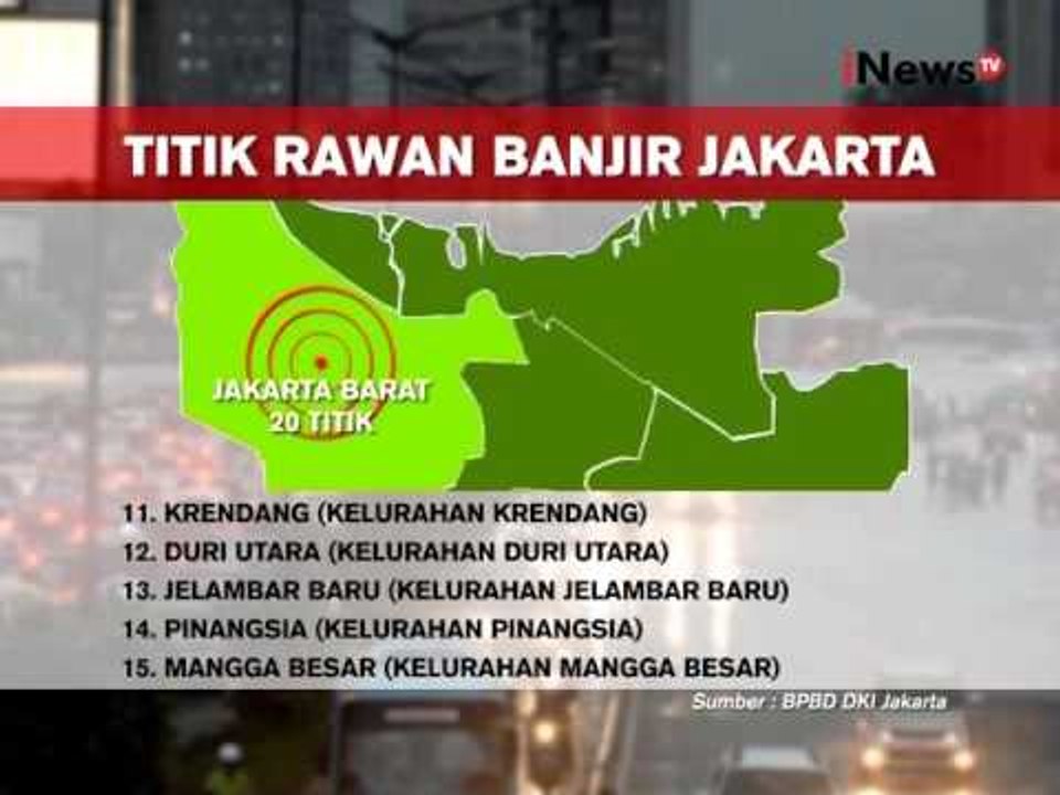 Masuki puncak musim hujan, inilah 8 titik rawan banjir di Jakarta - iNews Siang 26/02