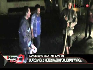 下载视频: Terbawa arus banjir, warga Pamulang, dikejutkan dengan penemuan ular sanca - iNews Siang 01/03