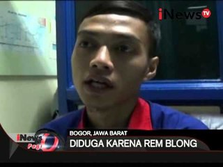 Diduga rem blong, bus tabrak bulldozer hingga ringsek - iNews Pagi 01/03