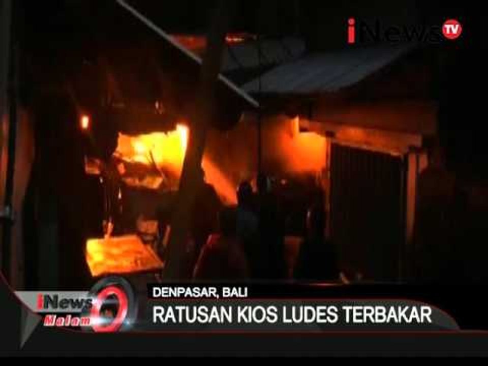 Ratusan kios yang berada di dalam pasar Badung Denpasar, Bali ludes terbakar - iNews Malam 29/02