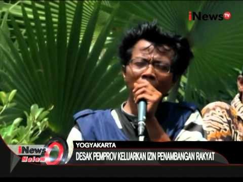 Izin penambangan rakyat, massa penambang pasir demo di kantor DPRD Yogyakarta - iNews Malam 03/03