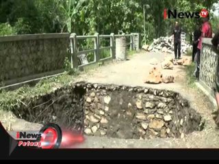 Lubang selebar 4 meter di tengah jalan akibat erosi, bojonegoro - iNews Petang 03/03