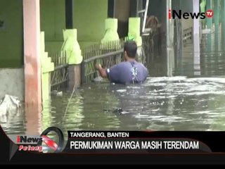 Tanggul Jebol, Banjir masih genangi pemukiman di tangerang - iNews Petang 04/03