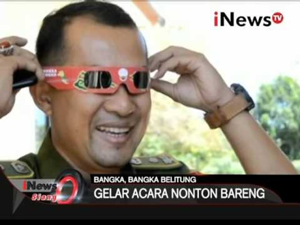 Jelang gerhana matahari total, Pemkab Bangka Tengah siapkan teleskop & kacamata - iNews Siang 04/03